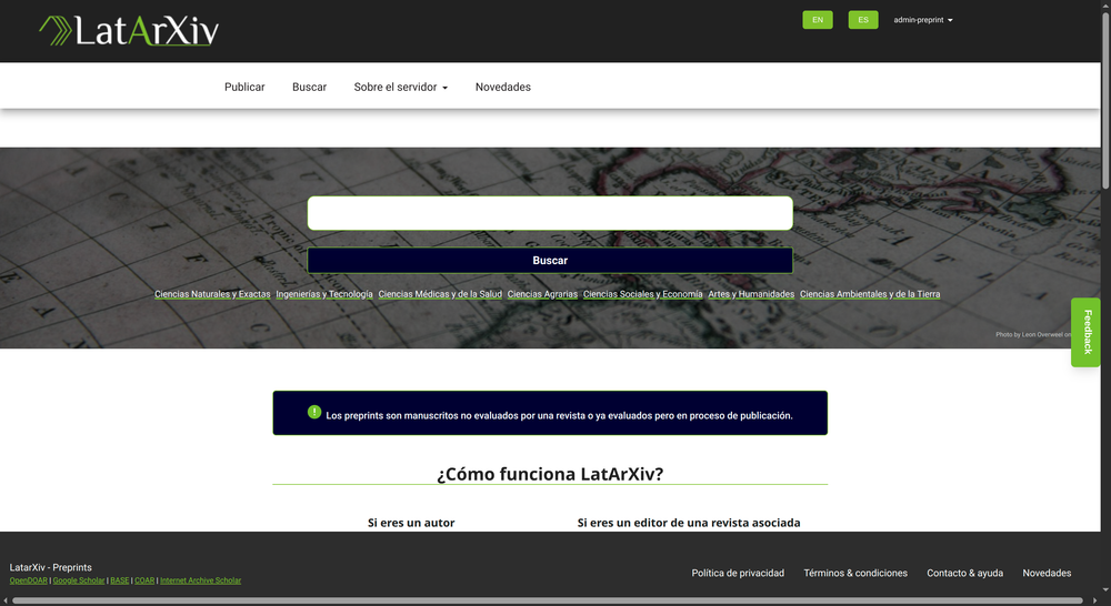 publicar Preprints